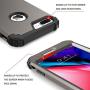 BENTOBEN Case for iPhone 8 Plus, iPhone 7 Plus Case, 3 in 1 Hybrid Hard PC Soft Rubber Heavy Duty Rugged Bumper Shockproof Anti Slip Full-Body Protective Phone Cover for iPhone 8 Plus/7 Plus, Gunmetal