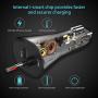 Syncwire iPhone USB Car Charger - Upgrade 4.8A/24W Car Charging Adapter with Built-in Coiled [MFI Certified] Lightning Cable for Apple iPhone 11/Xs/XS Max/XR/X/8/7/6s/6 Plus, iPad & More - Black