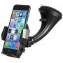 Windshield Car Mount Holder – Getron Universal Windshield Dashboard Cell Phone Cradle with One Click Release for iPhone Xs MAX XR X 8 SE Samsung Galaxy S9 Plus S8 Note 9 and Most Smartphones – Black