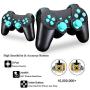 ASDQ INSI-Controller for PS3 PC Android Mobile Phone, Wireless Bluetooth Gamepad, for Sony PS3 Playstation, 3 dualshock Game Joystick Console (Color : Black)
