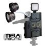 Melamount MM-IPAD PRO 9.7 Video Stabilizer Pro Multimedia Rig for Apple iPad PRO 9.7 And iPad AIR 2 + Lens Set 37mm TELEPHOTO & 37mm WIDE ANGLE + Video Rechargeable LED Light Melamount MM-IPAD PRO 9.7 Video Stabilizer Pro Multimedia Rig for Apple iPad PRO 9.7 And iPad AIR 2 + Lens Set 37mm TELEPHOTO & 37mm WIDE ANGLE + Video Rechargeable LED Light