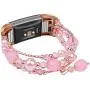Wolait for Fitbit Charge 2 Bands, Handmade Fashion Pearl Bracelet with Elastic Strech for Women Girls (Pink) Wolait for Fitbit Charge 2 Bands, Handmade Fashion Pearl Bracelet with Elastic Strech for Women Girls (Pink)