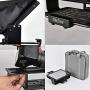Portable Adjustable Ipad Teleprompter Kit for iPhone Tablet Smartphone 12 Inch Beam Splitter Glass with Carry Case No Assembly Required