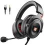 EKSA E900 USB Gaming Headset-Xbox One Headset with 7.1 Surround Sound, PS4 Headset Noise Cancelling Headset with Mic&LED Light, Compatible with PC, PS4, Xbox One Controller, Nintendo Switch