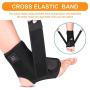 Heated Ankle Support Wraps Breathable Ankle Brace for Running Basketball Ankle Sprain Wrap Men Women, Left Right Foot Brace