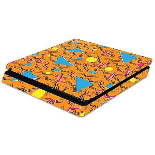 MightySkins Skin Compatible with Sony PS4 Slim Console - 90s Tiger | Protective, Durable, and Unique Vinyl Decal wrap Cover | Easy to Apply, Remove, and Change Styles | Made in The USA