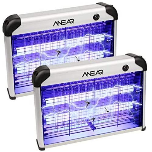 2 Pack Electric Bug Zapper,ANEAR Insect Killer with 20W 2400V Power Grid Mosquito Zapper Trap - Mosquito,Fly,Moth,Wasp,Beetle & Other Pests Killer for Backyard, Patio