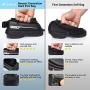 Whale Fall Waterproof Bike Frame Bag Bike Phone Bag Bicycle Cell Phone Holder for GPS - Bicycle Bag Frame Hard Eva Navi Pressure-Resistant Handlebar Bag TPU Touch-Screen with Sun-Visor and Rain Cover
