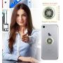EMF Protection Sticker for Smartphone - Anti-Radiation Shield for Phone, Laptop, Tablet, Microwave, Kindle- Blocks Radiation Neutralizer- Fashionable Bumper Sticker- Healthier Environment (Silver)
