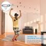 [Pro Version] KIWI design VR Cable Management, 6 Packs Retractable Ceiling Pulley System for HTC Vive/HTC Vive Pro/Oculus Rift S/PS VR/Microsoft MR/Samsung Odyssey VR Accessories (Black)