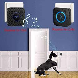 EverNary Dog Door Bell Wireless Doggie doorbells for Potty Training with Warterproof Touch Button Dog Bells Included Receivers + Transmitters