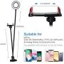 Rovtop Selfie Ring Light Cellphone Holder Ring Light Stand Live Stream Makeup, 3 Light Modes 10-Level Brightness 360 Rotating for iPhone Android Cell Phone, Black Rovtop Selfie Ring Light Cellphone Holder Ring Light Stand Live Stream Makeup, 3 Light Modes 10-Level Brightness 360 Rotating for iPhone Android Cell Phone, Black