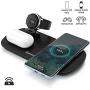 Newdery Upgraded 3 in 1 Wireless Charging Stand, Wireless Charger for Galaxy Watch Active1/2, Galaxy Buds, Qi Cableless Fast Charging Station for Samsung S20/Note10+, AirPods 2/Pro, iPhone11Pro/SE2020