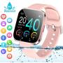 Smart Watch,Fitness Watch Activity Tracker with Heart Rate Blood Pressure Monitor IP67 Waterproof Bluetooth Smartwatch Touch Screen Sports Tracker Watch for Android iOS Phones Men Women Kids