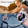 Smart Watch for Android iOS Phones, Fitness Tracker Smartwatch Compatible iPhone Android Samsung, Waterproof Smartwatch for Women, Fitness Tracker with Heart Rate Monitor Women Smart Watches.(Pink)