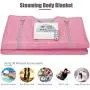 TOPQSC Sauna Blanket, 2 Zone Digital Far-Infrared (FIR) Oxford Upgraded Version Zipper Type Weight Loss, Professional Detox Therapy Anti Ageing Beauty Machine110V (Pink) TOPQSC Sauna Blanket, 2 Zone Digital Far-Infrared (FIR) Oxford Upgraded Version Zipper Type Weight Loss, Professional Detox Therapy Anti Ageing Beauty Machine110V (Pink)