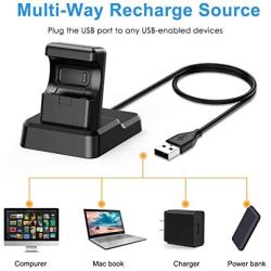 KIMILAR Charger Compatible with Fitbit Charge 4 Charger Dock, Replacement Charger Stand Charging Cable Cradle Station Base with 4.2ft USB Cord Accessories for Charge 4 / Charge 4 SE Smart Watch