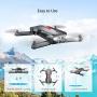 Holy Stone HS160 Pro Foldable Drone with 1080p HD WiFi Camera for Adults and Kids, Wide Angle FPV Live Video, App Control, Gesture Selfie, Tap Fly, Optical Flow, Altitude Hold and 2 Batteries