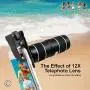 Phone Camera Lens,5 in 1 Cell Phone Lens Kit - 12x Telephoto Lens+4K HD Wide Angle Lens+Fisheye Lens+Macro Lenses(2ps) with Durable Aerospace Aluminum housing for iPhone and More Phone Camera Lens,5 in 1 Cell Phone Lens Kit - 12x Telephoto Lens+4K HD Wide Angle Lens+Fisheye Lens+Macro Lenses(2ps) with Durable Aerospace Aluminum housing for iPhone and More
