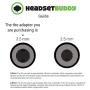 Headset Buddy Line-Level Audio Adapter with Built in Attenuation for iPhone, Smartphones, Soundboards and Mixers (iPhone-Mic-Line)