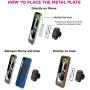 iPhone Cell Phone Holder Mount for Car - Magnetic w/Super Stick Suction Cup for Dashboard or Windshield - Magnets for All Cellphone Models iPhone X 8 7 6 6S Galaxy S7 S8 Edge Google Pixel HTC One