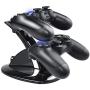 PS4 Controller Charger,Tiancai Dual USB Charging Charger Docking Station Stand Compatible Playstation 4 / PS4 / PS4 Pro / PS4 Slim Controller--Black
