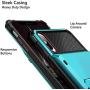 Vofolen Case for iPhone Xs Max Case Wallet ID Slot Credit Card Holder Scratch Resistant Dual Layer Protective Bumper Rugged TPU Rubber Armor Hard Shell Case Cover for iPhone Xs Max 10S Max Light Blue