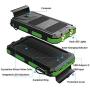 Solar Charger 20000mAh, BENFISS Ultra-Portable Durable Solar Power Bank with 2 USB Output 2 LED Flashlight and Compass, Waterproof Solar Cell Phone Charger for Outdoor Activities/Emergency (Green)