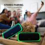 Bluetooth Speakers, DOSS SoundBox Pro Portable Wireless Bluetooth Speaker with 20W Stereo Sound, Active Extra Bass, Wireless Stereo Pairing, Multiple Colors Lights, IPX5, 20 Hrs Battery Life -Black