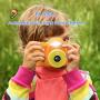 Kids Camera for Boys Girls Gifts with 16GB TF Card, 12MP Selfie 1080P HD Digital Video Camcorder Camera for Children Age 3-12 Shockproof Soft Silicone Mini Child Cameras with Flash (Yellow)