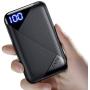 EAFU Portable Charger, LED Display Dual 3A High-Speed Power Bank with USB C Output & Flashlight, The Lightest 6000mAh External Phone Battery Pack for iPhone 11 Pro X 8 AirPods iPad Samsung S10 Google