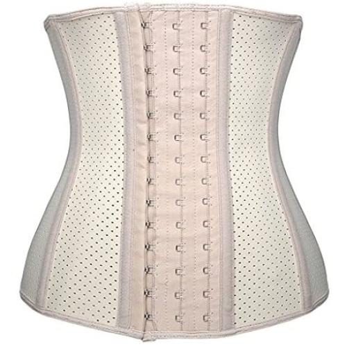 SHAPERX Womens Sports Latex Waist Trainer Corsets Cincher Weight Loss Hourglass Shaper Girdle