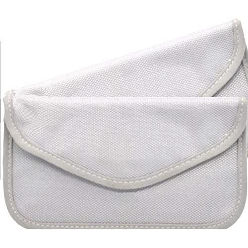 Faraday Bag,RFID Signal Blocking Bag(2 Pack) Shielding Pouch Wallet Case for Cell Phone Privacy Protection and Car Key FOB, Anti-Tracking Anti-Spying (Silver) Faraday Bag,RFID Signal Blocking Bag(2 Pack) Shielding Pouch Wallet Case for Cell Phone Privacy Protection and Car Key FOB, Anti-Tracking Anti-Spying (Silver)