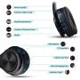 Bluetooth Headphones Wireless Comfortable Smartphones, Hi-Fi Stereo Headset, TF Card MP3 Player/FM/AUX Wired Model Support, 9H Playtime for TV/Computer/iPhone/Samsung and Android Devices.