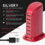 6-Port USB Wall Charger Desktop Charging Station Quick Charge 2.1,Compatible with Tablets Smartphones and More(Coral red) 6-Port USB Wall Charger Desktop Charging Station Quick Charge 2.1,Compatible with Tablets Smartphones and More(Coral red)