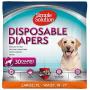 Simple Solution Disposable Dog Diapers for Female Dogs | Super Absorbent Leak-Proof Fit | Females In Heat, Excitable Urination, Incontinence, or Puppy Training