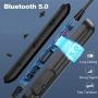 Bluetooth Headphones 5.0 Wireless Earbuds IPX6 Waterproof Quad Drivers HiFi with Stereo Bass, 10 Hours Play Time,Noise Cancelling Sweatproof Sport in-Ear Earphones for Running Workout Gym