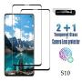 Galaxy S10 Screen Protector, (2-Pack) 9H Tempered Glass Include a Camera Lens Protector,Ultrasonic Fingerprint Compatible,HD Clear,3D Curved for Samsung S10 Glass Screen Protector