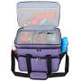 Teamoy Double Layer Dog Travel Bag with 2 Silicone Collapsible Bowls, 2 Food Carriers, 1 Water-Resistant Placemat, Pet Supplies Weekend Tote Organizer Teamoy Double Layer Dog Travel Bag with 2 Silicone Collapsible Bowls, 2 Food Carriers, 1 Water-Resistant Placemat, Pet Supplies Weekend Tote Organizer