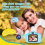 Seckton Upgrade Kids Selfie Camera, Best Birthday Gifts for Boys Age 3-9, HD Digital Video Cameras for Toddler, Portable Toy for 3 4 5 6 7 8 Year Old Boy with 32GB SD Card-Blue