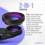 Spectiv 2 in 1 Phone Camera Lens Kit for iPhone, Samsung, Pixel, and Android (Upgraded Design), 0.6X Wide Angle + 15x Macro, Premium Design and Image Quality