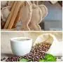 Caydo 2 Pieces 2 Colors Linen Needlework Fabric for Garment Craft, 62 by 19 Inch