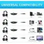 V11 Stereo Gaming Headset for PS4, PC, Xbox One Controller, Noise Cancelling Over Ear Headphones with Mic, LED Light, Bass Surround, Soft Memory Earmuffs for Laptop Mac Nintendo Switch Games V11 Stereo Gaming Headset for PS4, PC, Xbox One Controller, Noise Cancelling Over Ear Headphones with Mic, LED Light, Bass Surround, Soft Memory Earmuffs for Laptop Mac Nintendo Switch Games