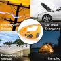 Flexzion Emergency Portable Radio FM AM LED Flashlight w/Solar & Hand Crank Powered, USB Recharging Cell Phone Charger Power Bank, Siren Alarm LED Camping Lantern Hiking Survival Gear Multi-Purpose