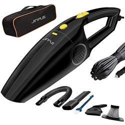 Car Vacuum, JINPUS High Power DC 12V 5000PA Stronger Suction Car Vacuum Cleaner, Corded Portable Handheld Car Vacuum Cleaner with 16.4Ft Power Cord (Black2)