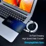 Majuzo Charger - Automatic Magnetic Retractable Self Winding USB-C Mobile Phone Charging Cable; Compatible with Computer, Android and iOS; Power Output is 5V at 2.1A Majuzo Charger - Automatic Magnetic Retractable Self Winding USB-C Mobile Phone Charging Cable; Compatible with Computer, Android and iOS; Power Output is 5V at 2.1A