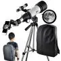 Telescope for Kids 70mm Apeture Travel Scope 400mm AZ Mount - Good Partner to View Moon and Planet - Good Travel Telescope with Backpack for Kids and Beginners Telescope for Kids 70mm Apeture Travel Scope 400mm AZ Mount - Good Partner to View Moon and Planet - Good Travel Telescope with Backpack for Kids and Beginners