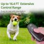 MODUS Ultrasonic Dog Bark Deterrent, Dog Barking Control Devices Dog Trainer 2 in 1 Control Range of 16.4 Ft W/Anti-Static Wrist Strap LED Indicate Walk a Dog Outdoor Safe