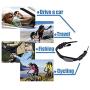 Leaden Wireless Bluetooth MP3 Sunglasses Polarized Lenses Music Sunglasses V4.1 Stereo Handfree Headphone for iPhone Samsung Most Smartphone or PC (Black)