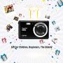 HD Mini Digital Camera with 2.8 Inch TFT LCD Display, Digital Point and Shoot Camera Video Camera Student Camera, Indoor Outdoor for Kids/Beginners/Seniors (Black)